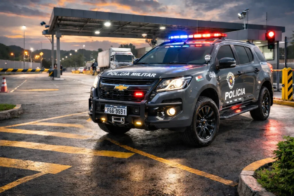 Viatura Trailblazer da Polícia Militar de São Paulo operacional - Edital PM SP 2026