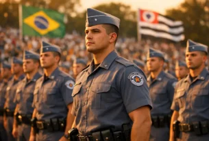 Soldados da PM SP em cerimônia de formatura oficial - Concurso PM SP 2026